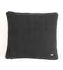 Black 100% Cotton Moss 16X16 Inches Knitted Cushion Cover