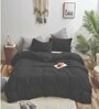 Black 100% Cotton 150 AC Room Double Bed Comforter