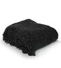 Black 100% Polyester 71x51 Soft Chenille Throw