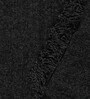 Black 100% Polyester 71x51 Soft Chenille Throw