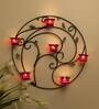 Black Metal Alice Wall Tea Light Holder