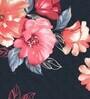 Black 180 TC Floral Cotton Queen Double Bedsheet 2 Pillow covers