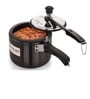Black 2 Ltrs Induction & Gas Compatible Hard Anodised Inner Lid Aluminium Pressure Cooker