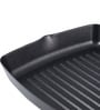 Excellence Square 9.8 Inch Non- Stick Black Stainless Steel Grill Pan