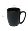 Black 300ml Ceramic 3 Pcs Coffee Mugs With tray
