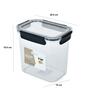 Black & Transparent 3200 Ml Plastic Storage Container