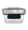 Black & Transparent 450 Ml Plastic Storage Container