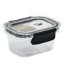 Black & Transparent 450 Ml Plastic Storage Container