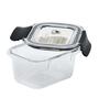Black & Transparent 450 Ml Plastic Storage Container
