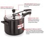 Black 5 Ltrs Induction & Gas Compatible Hard Anodised Inner Lid Aluminium Pressure Cooker