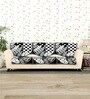 Black 5 Seater Checkered 10Pcs Sofa Covers