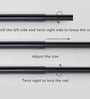 Black Iron Curtain Rod (52-144 Inches) With Bracket