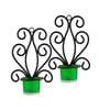Black Metal Orem Wall Tea Light Holders (Pack Of 2)