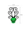 Black Metal Orem Wall Tea Light Holders (Pack Of 2)