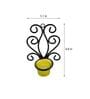 Black Metal Humphry Wall Tea Light Holders (Pack Of 2)