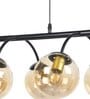 Healy Black Glass Globe Chandelier