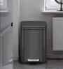 Black 6 ltrs Step Dustbin with Fingerprint Resistant