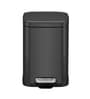 Black 6 ltrs Step Dustbin with Fingerprint Resistant