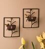 Black Metal Agueda Wall Tea Light Holders (Pack Of 2)