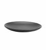 Solid Matte 7 Inch Black Ceramic (Set of 4) Quarter Plate