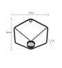 Black Metal Wall Candle Stands (Pack Of 3