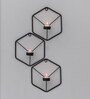 Black Metal Wall Candle Stands (Pack Of 3