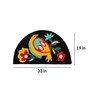 Black Traditional Cotton 33x19 Inches Super Soft Bath Mat