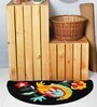 Black Traditional Cotton 33x19 Inches Super Soft Bath Mat
