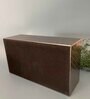 Abstract Print Gun Metal Leather Tissue Paper Holder Box for Dining Room