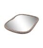 Black Abstract Metal Wall Hanging Mirror