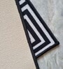 Black Abstract Nylon 3.3 ft x 5 ft Machine Made Carpet
