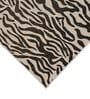 Black Abstract Polyester 5' X 7' Machine Made Carpet