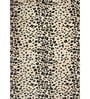 Black Abstract Polyester 6 x 9 Feet Machine Made Carpet