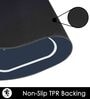 Black Slogan Rubber 24x16 Inches AntiSkid Bath Mats (Pack of 2)