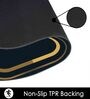 Black Slogan Rubber 24x16 Inches AntiSkid Bath Mats (Pack of 2)