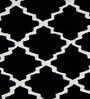 Black Abstract Wool 4ft x 6ft Hand Tufted Carpet