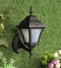 Glare Black Aluminium Outdoor Wall Light