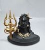 Black Adiyogi Statue with Trishul Idol for Home & Car Dashboard | Handcrafted Decorative Murti for Mandir, Office & Gift Purpose