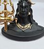 Black Adiyogi Statue with Trishul Idol for Home & Car Dashboard | Handcrafted Decorative Murti for Mandir, Office & Gift Purpose