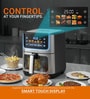 Black Air Fryer with Cooking Pan & Food Separator