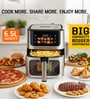 Black Air Fryer with Cooking Pan & Food Separator