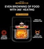 Black Air Fryer with Cooking Pan & Food Separator
