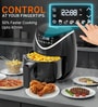 Black Air Fryer with Cooking Pan & Food Separator