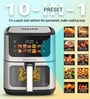 Black Air Fryer with Cooking Pan & Food Separator