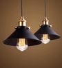 Delight Black Aluminium Single Hanging Light