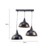 Katsu Black Aluminium Cluster Hanging Light