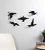 Black Aluminium Bird Set of 5
