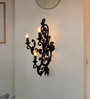 Volga Aluminium Candle Wall Light (Black)