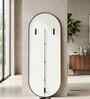 Black Aluminium Frame LED Capsule Long Wall Mirror 18 X 60 In