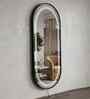 Black Aluminium Frame LED Capsule Long Wall Mirror 24 X 60 In